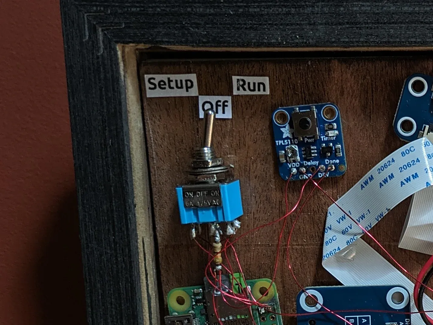Internal setup switch used to enter WiFi configuration mode