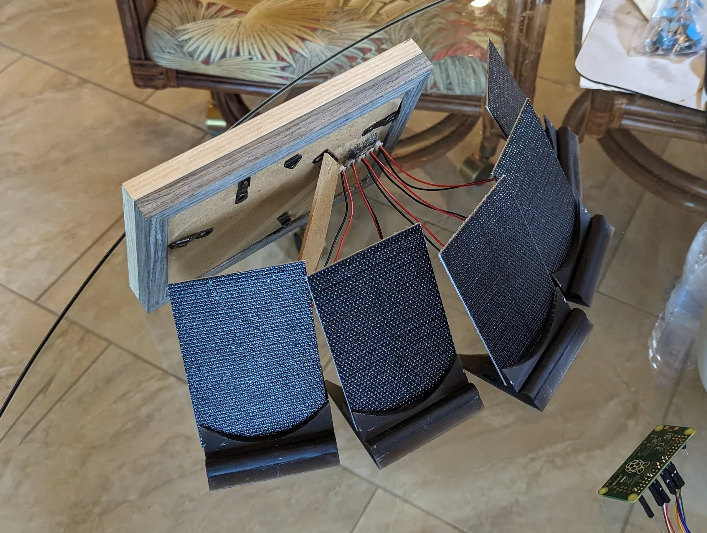 Solar panel array wired to the Tide Tracker enclosure