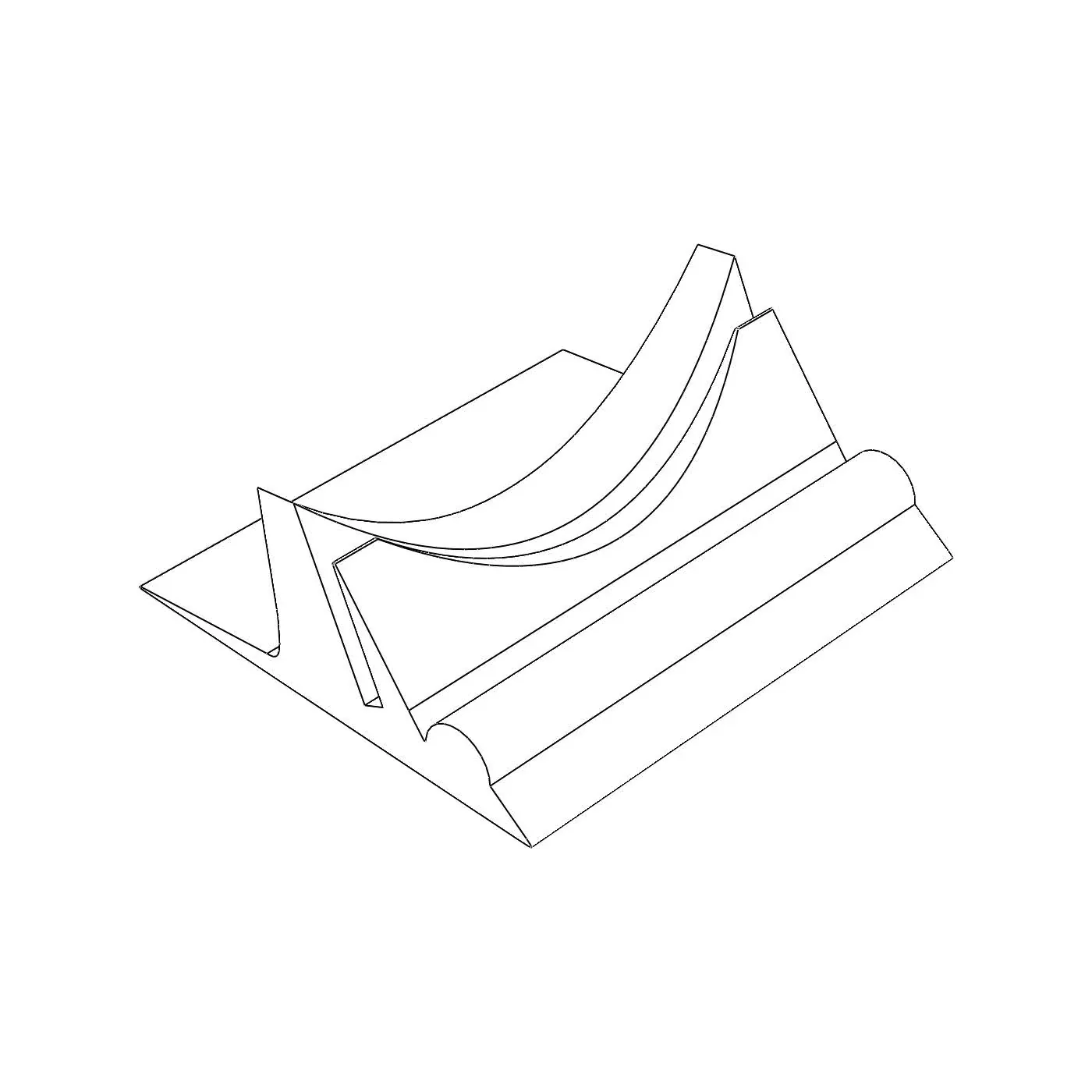 Second resin-printed solar panel stand design